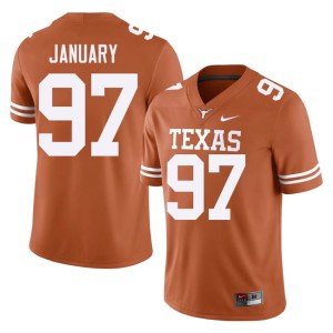 College Football Alumni #97 Texas Athletics Mens Orange Alex January Jersey 590532-446