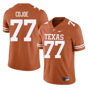College Football Men Andre Cojoe Official Orange #77 Longhorns Jersey 647019-881
