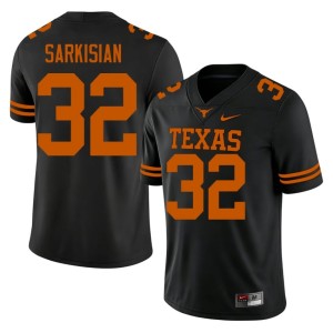 College Football Mens NCAA Texas #32 Black Brady Sarkisian Jersey 627511-762