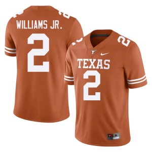 College Football Derek Williams Jr. Orange #2 The Horns Embroidery Men's Jerseys 758286-664