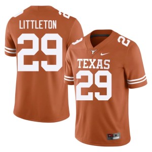 College Football #29 University Men Horns Graceson Littleton Orange Jersey 720361-449