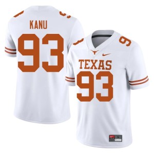 College Football Texas Athletics Hero Kanu White Alumni #93 Men's Jersey 649597-792