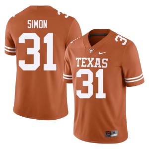 College Football #31 James Simon Orange Lone Star State Reps Mens Alumni Jerseys 443954-309