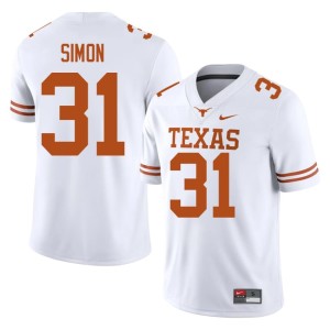 College Football White #31 UT James Simon Men's 2026 Jerseys 784496-434