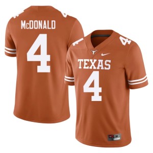 College Football Men Orange Replica Longhorns #4 Jelani McDonald Jerseys 214280-298