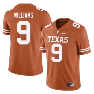 College Football Orange University of Texas Jonah Williams #9 High School Men's Jersey 997825-531