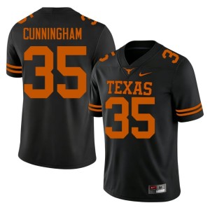 College Football #37 UT Austin Jonathan Cunningham Men's Black Game Jersey 661630-267