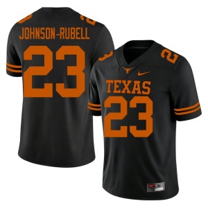 College Football The Horns Jordon Johnson-Rubell Black Men's #23 Player Jersey 377308-736