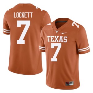 College Football Men Orange #7 Official Burnt Orange Kaliq Lockett Jersey 482533-625