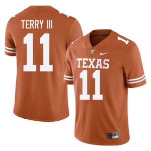 College Football Official Men's Michael Terry III Texas Athletics #11 Orange Jersey 248744-247