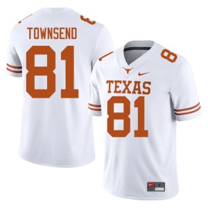 College Football Official #81 UT White Mens Nick Townsend Jerseys 391252-492