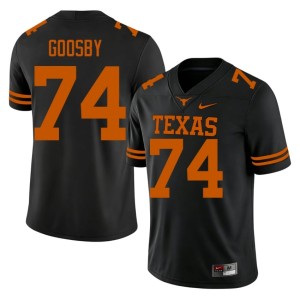 College Football Player Texas Black #74 Trevor Goosby Men's Jerseys 501320-544