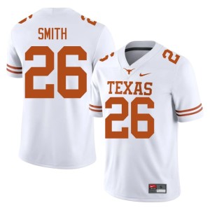 College Football Men's #26 NCAA Ty'Anthony Smith White University of Texas Longhorns Jersey 796699-987