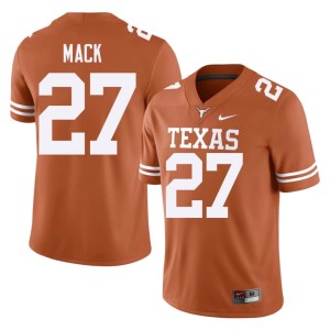 College Football Men's Wardell Mack Orange UT Game #27 Jerseys 289178-626