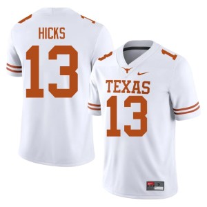 College Football #13 White Zelus Hicks UT Official Mens Jerseys 645984-906