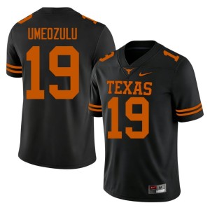 College Football Black #19 Zina Umeozulu Men Texas Longhorns Limited Jersey 373900-989