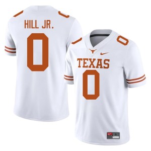 College Football #0 Mens Anthony Hill Jr. Texas Athletics Official White Jerseys 205322-944