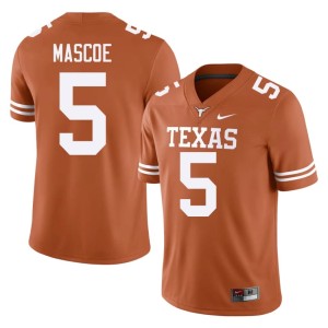 College Football Men UT #5 Official Orange Bo Mascoe Jersey 164309-368