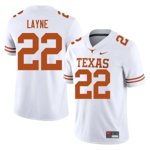 College Football Bobby Layne White Men #22 Limited University of Texas Longhorns Jersey 315775-414