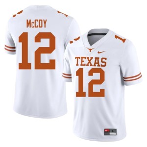 College Football Horns Official Men's Colt McCoy #12 White Jerseys 212624-867