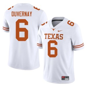 College Football White #6 Men Devin Duvernay Embroidery UT Jerseys 279316-671