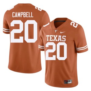 College Football Earl Campbell Game Texas Athletics Orange #20 Men's Jerseys 382757-784