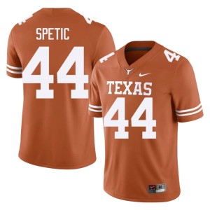 College Football Orange #44 Mens Official UT Gianni Spetic Jersey 528541-584