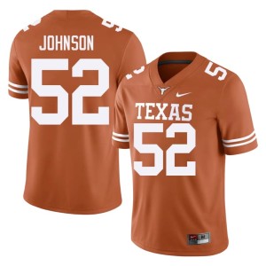 College Football Men Orange Texas #52 James Johnson 2026 Jersey 190527-822