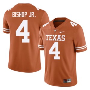 College Football Jermaine Bishop Jr. Alumni Mens Orange #4 Texas Jerseys 934810-764
