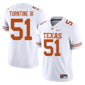 College Football #51 Men UT White John Turntine III Stitched Jerseys 583288-559