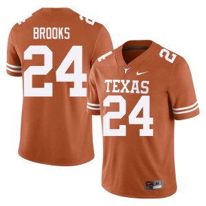 College Football #24 Orange Jonathon Brooks Player Men Longhorns Jersey 604053-520