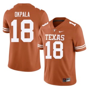 College Football #18 Men's Kosi Okpala Stitched UT Austin Orange Jerseys 928234-209