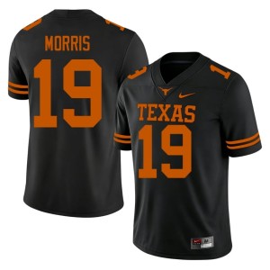 College Football Men MJ Morris 2026-27 Black Longhorns #19 Jerseys 498726-701