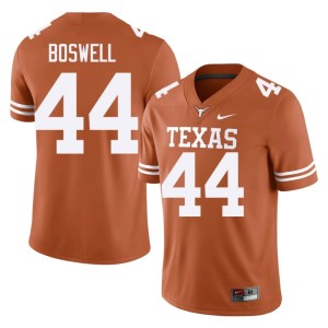 College Football The Horns #44 Men's High School Markus Boswell Orange Jerseys 970395-336