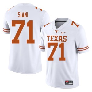 College Football Men's #71 White Melvin Siani Replica UT Austin Jerseys 128519-620