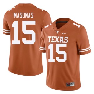 College Football 2026-27 Mens Horns Orange #15 Michael Masunas Jersey 645401-139