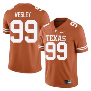 College Football Men Longhorns #99 Orange NCAA Richard Wesley Jersey 956923-561