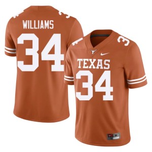 College Football Ricky Williams #34 University of Texas Mens NCAA Orange Jersey 852226-504