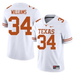 College Football #34 White Ricky Williams Men's High School Texas Athletics Jerseys 697688-322