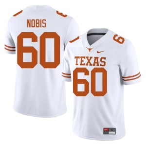College Football White Mens Tommy Nobis UT Embroidery #60 Jersey 489337-807
