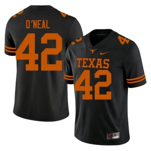 College Football Black Men Longhorns #42 Trott O'Neal 2026-27 Jersey 507814-133