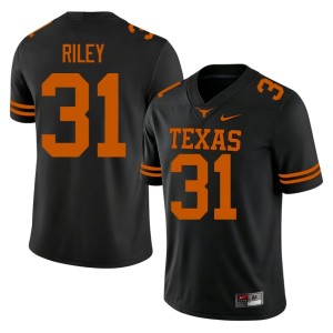College Football UT #31 Mens Black Yaheim Riley Official Jerseys 579834-831