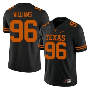 College Football Black Zion Williams Texas Athletics #96 Men's Game Jersey 615564-516