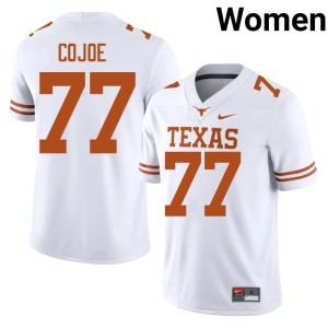 College Football High School White Andre Cojoe #77 University of Texas Longhorns Womens Jerseys 227143-315