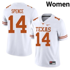 College Football Alumni UT White #14 Women Brad Spence Jersey 454240-474