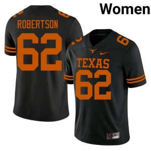College Football Connor Robertson #62 UT Limited Black Women's Jerseys 752281-153