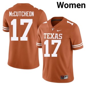 College Football Orange #17 Women Longhorns Replica Daylan McCutcheon Jerseys 558613-478