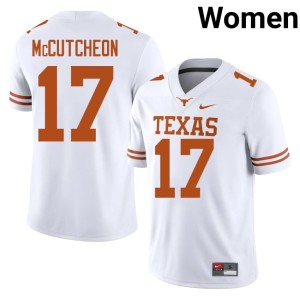 College Football Embroidery Texas White Daylan McCutcheon Women #17 Jerseys 723180-351