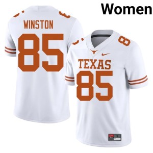 College Football Emaree Winston Womens #85 High School Texas Athletics White Jersey 904336-844