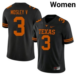 College Football #3 Black High School Women's Emmett Mosley V UT Jerseys 164665-429